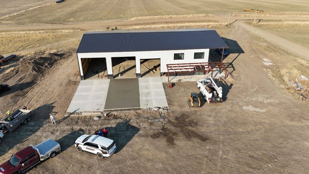 New Build Shed with large parking pad